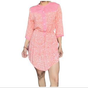 Kensie orange tunic/beach cover up